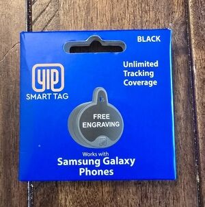 Black SmartTag for Samsung Galaxy with Unlimited Tracking